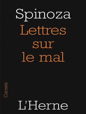 cover image of Lettres sur le mal